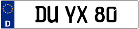 Truck License Plate